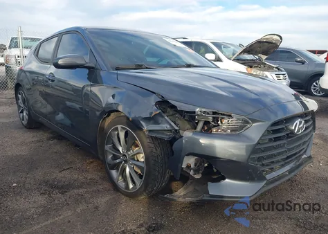 2019 Hyundai Veloster 2.0 Premium z USA, uszkodzony, nr VIN KMHTG6AF0KU005060